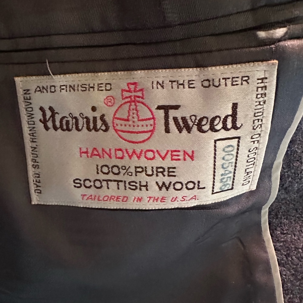 Harris Tweed Wool Jacket - Picture 2 of 2